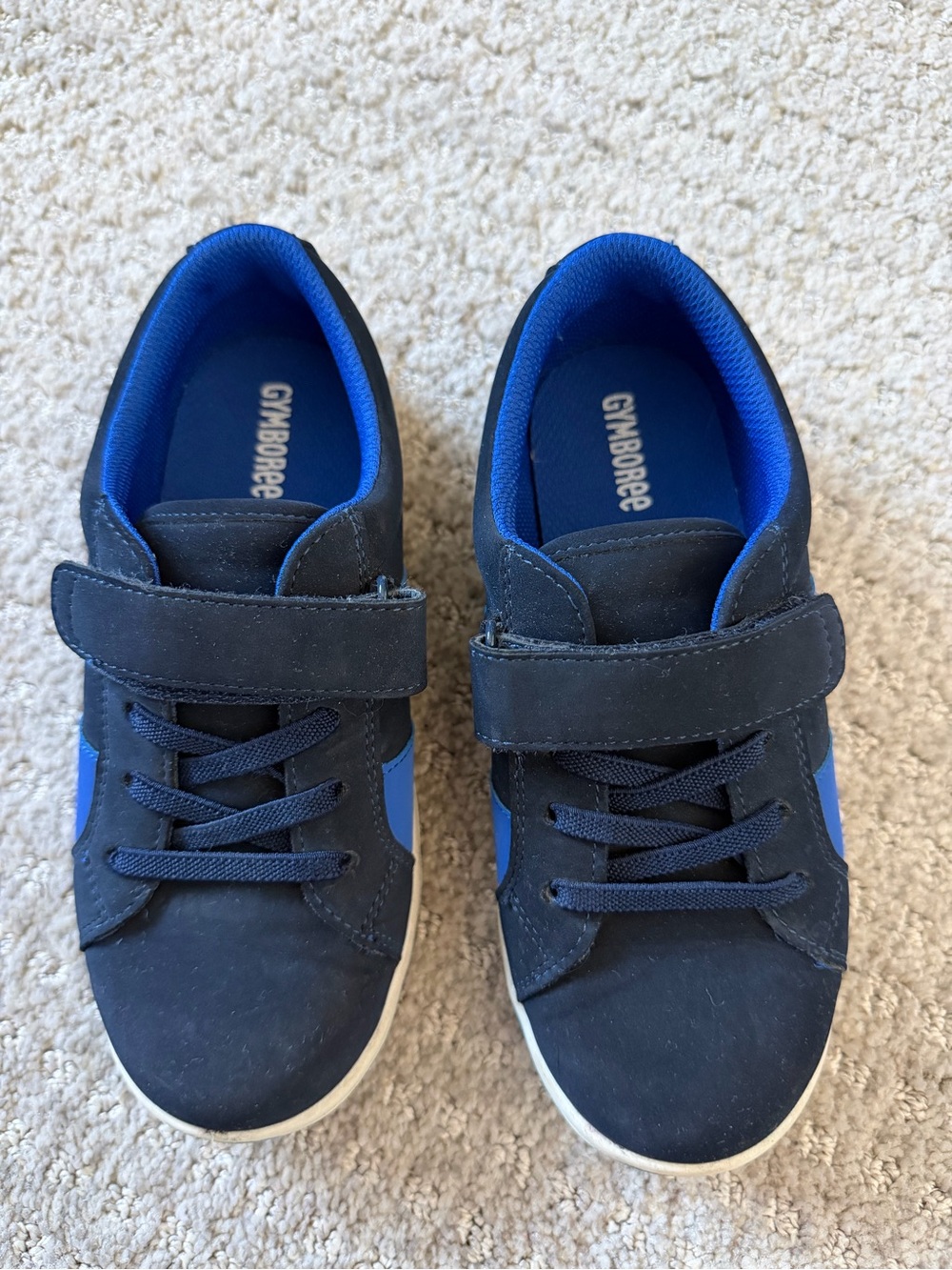 Gymboree Navy and Royal Blue Kids Hook-and-Loop Sneakers